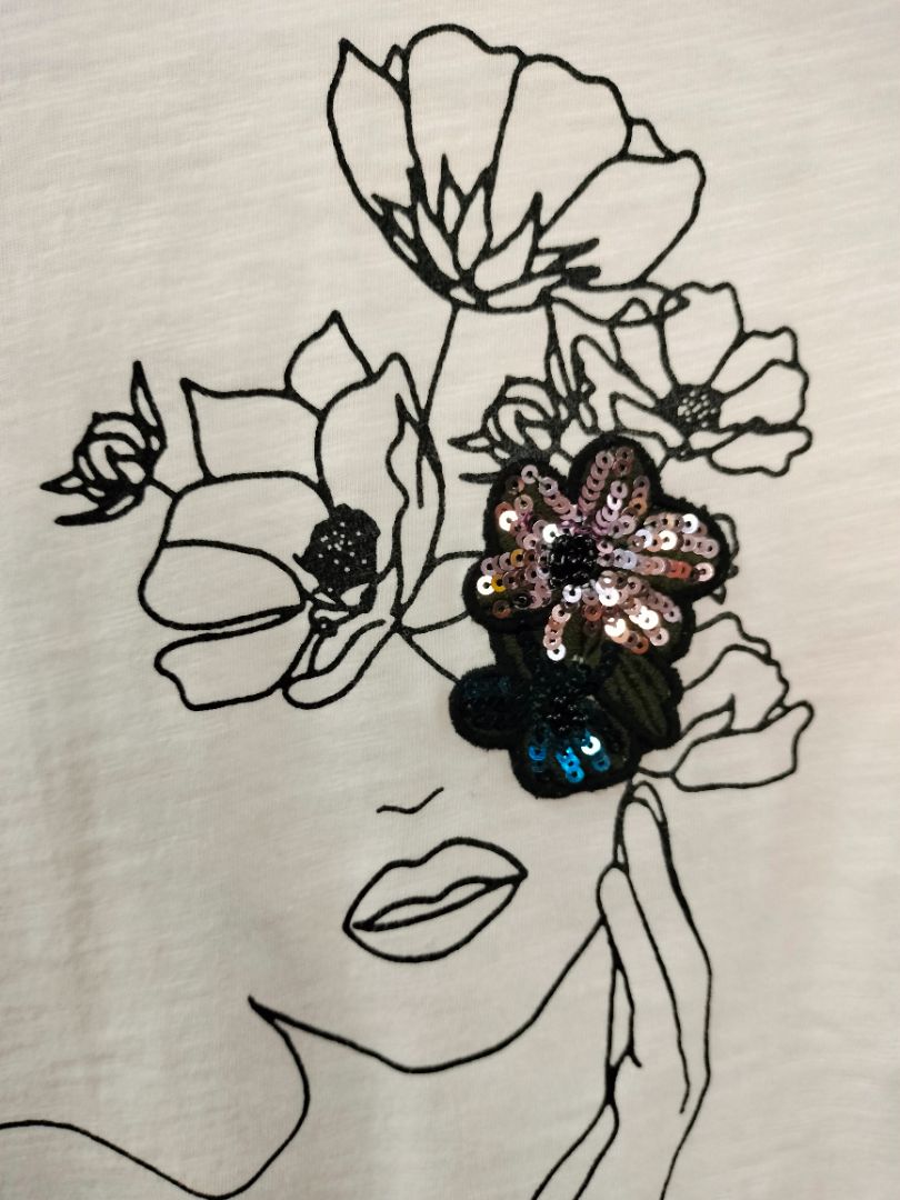 KAFEE | White T Shirt | Size L