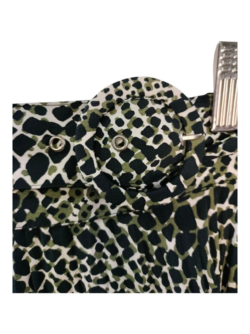 TOPSHOP | Green & Black Skirt | Size 8