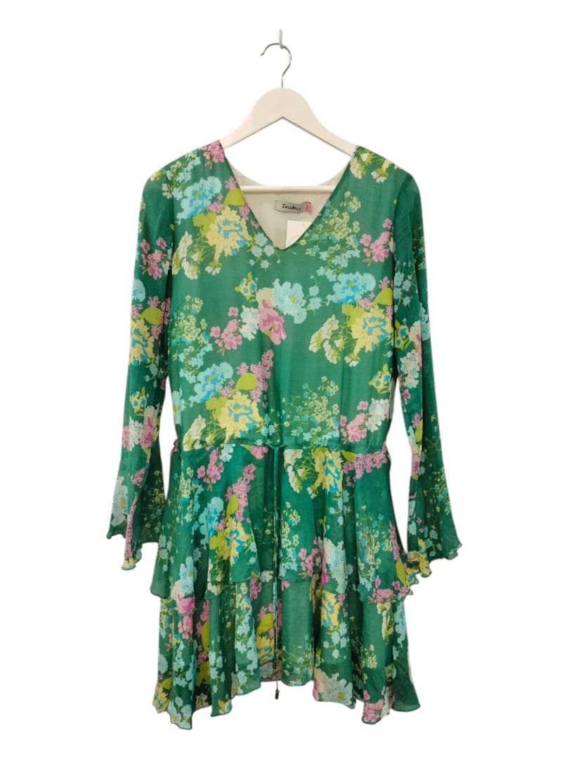Tuesday | Green Floral Dress | Size XS