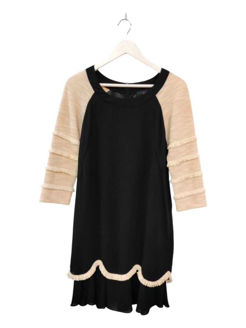 Augustine | Black/Beige Dress | Size XS