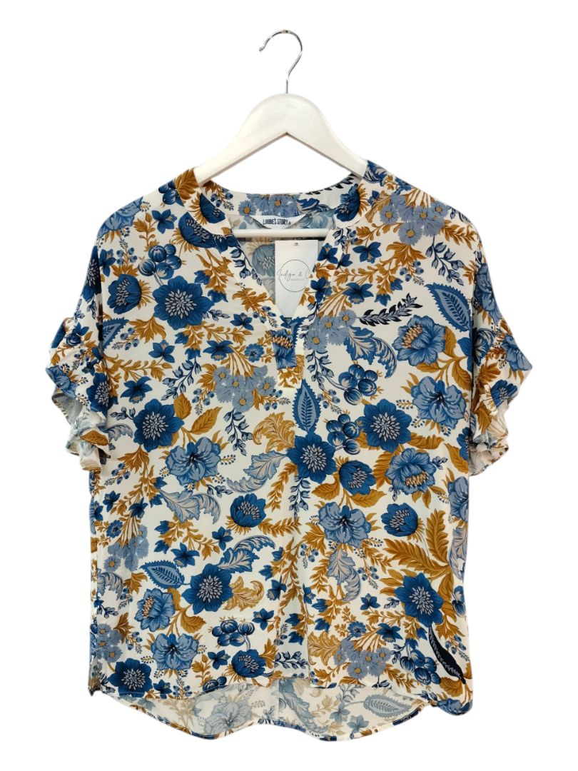 Loobies Story | Floral Top | Size 8