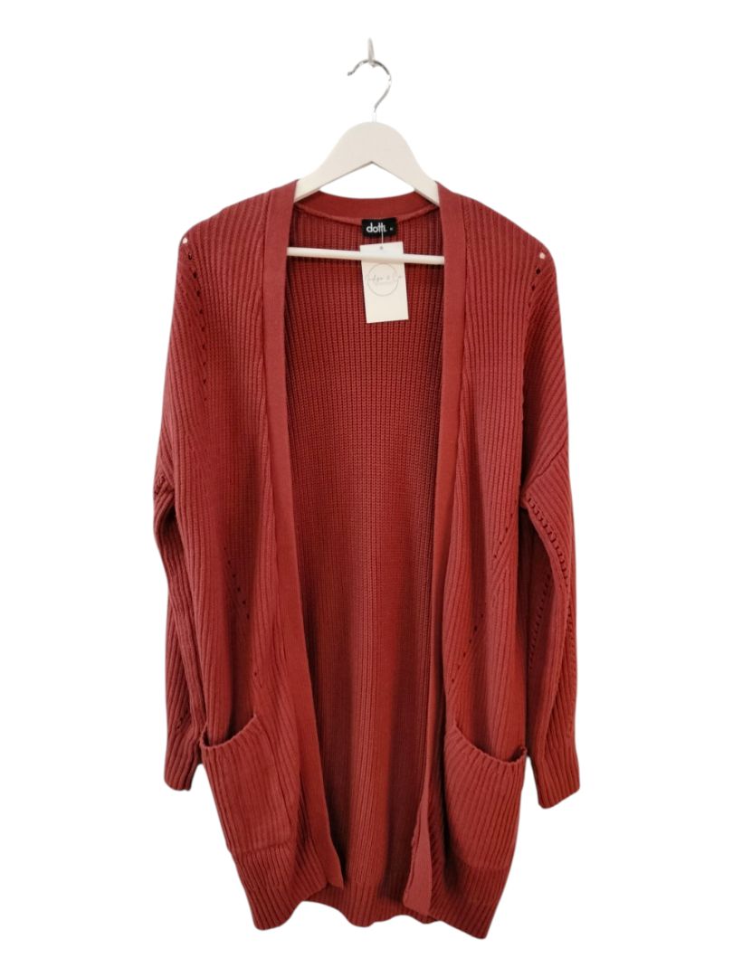 Dotti | Pink/brown Cardigan | Size M