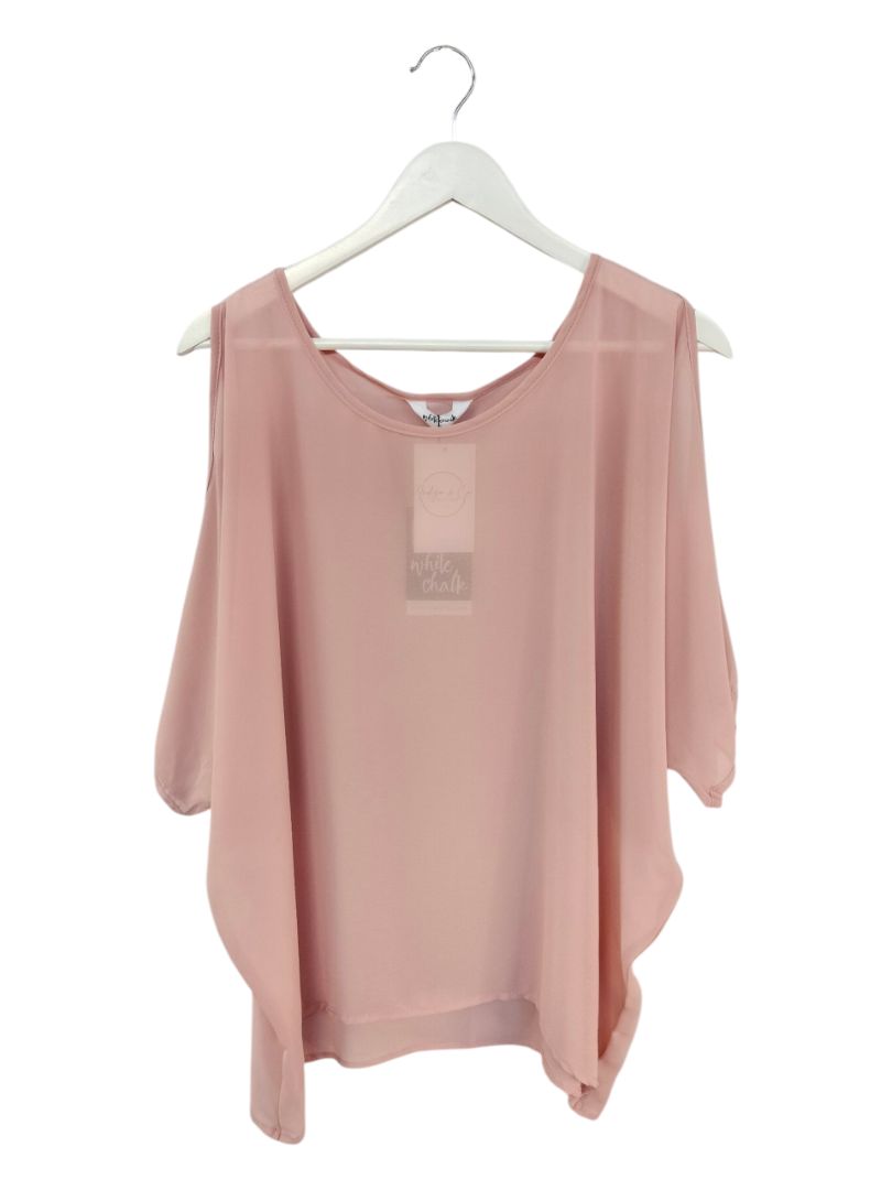 White Chalk | Pale Pink Top | Size 12