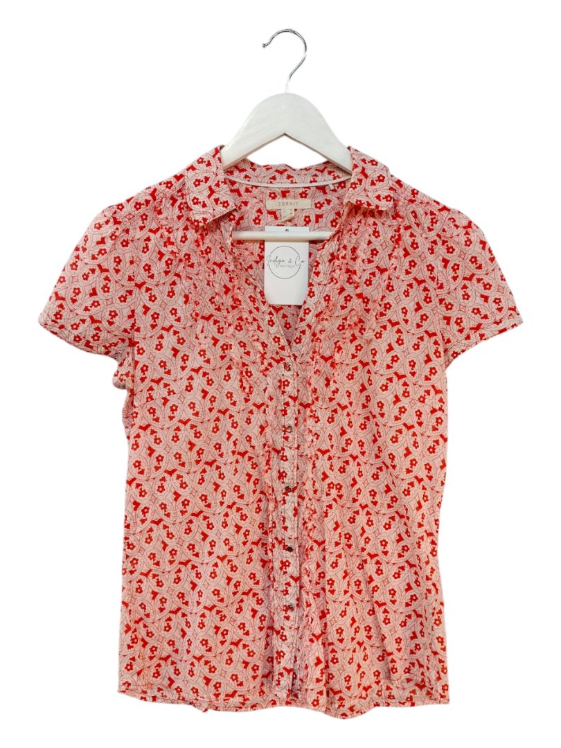 Esprit | Red Floral Top | Size 10