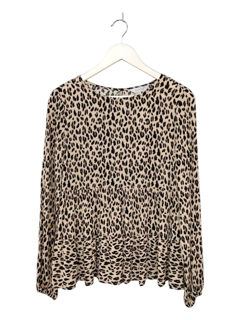 Whistle | Animal Print Top | Size 8