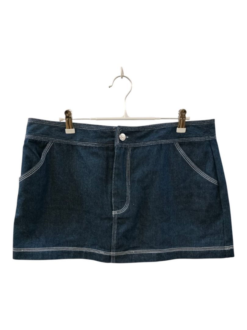 White Fox | Denim Skirt | Size XL