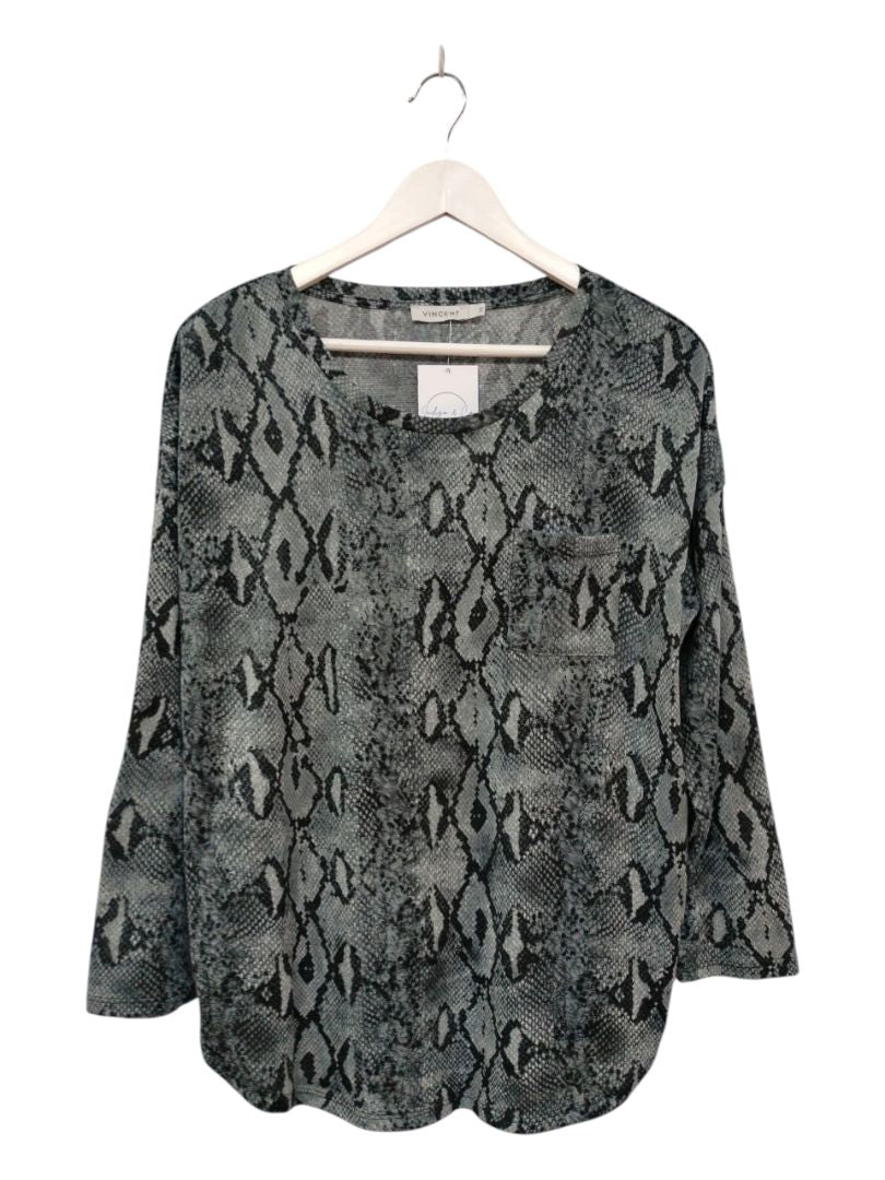 Vincent | Snake skin pattern Top | Size 16