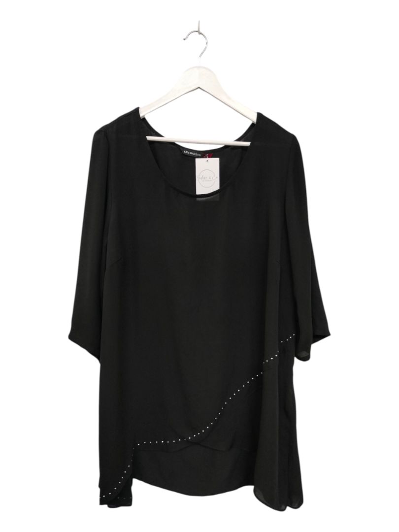 Kate Madison | Black Top | Size 18