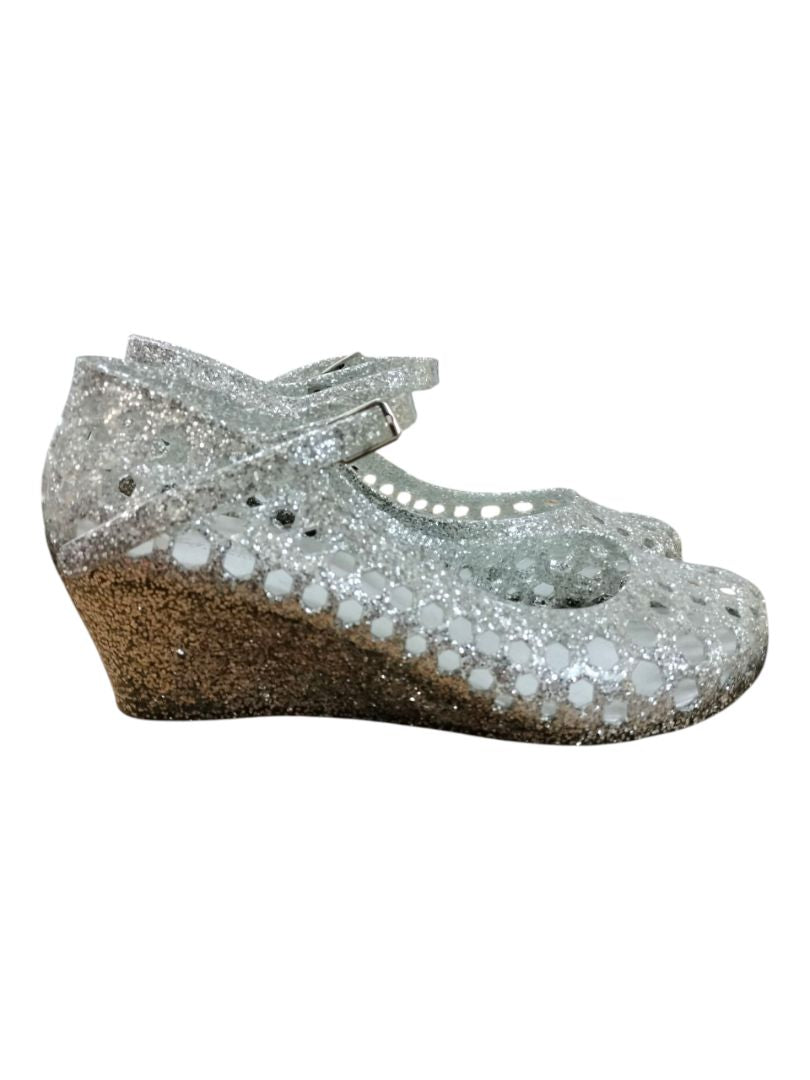Wendy & Holly | Silver Jelly Shoe | Size 6