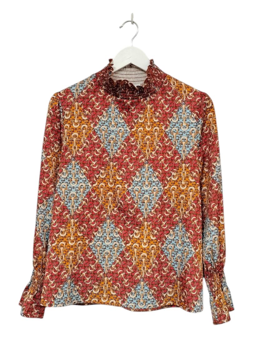 Tuesday Label | Multi Pattern Top | Size 8