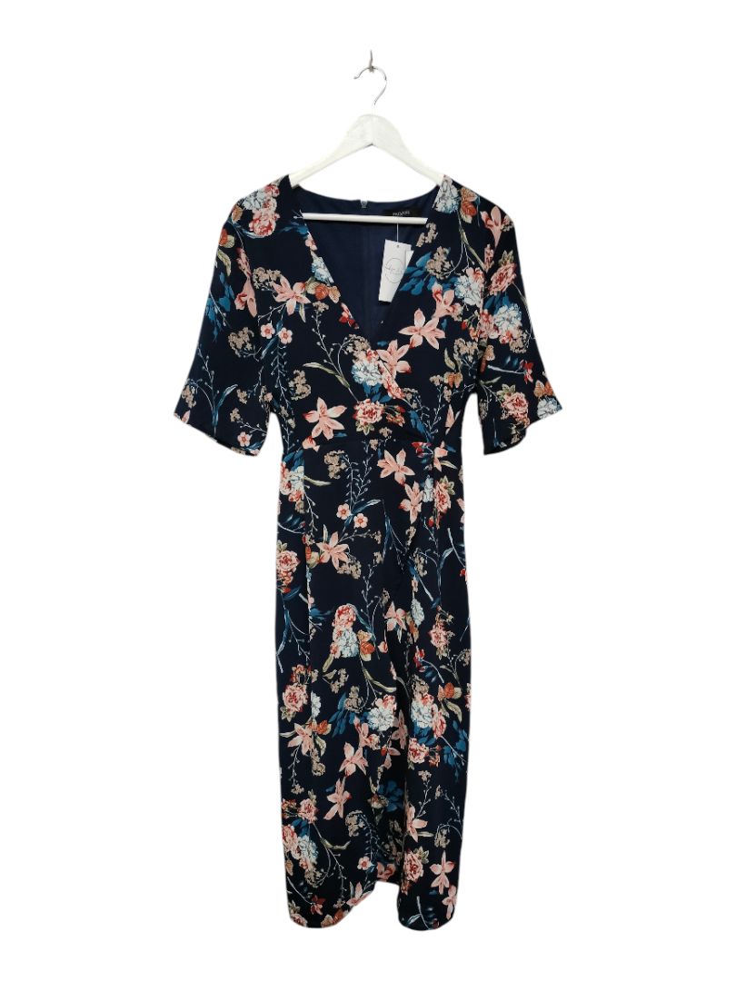 Pagani | navy with floral Dress | Size 18