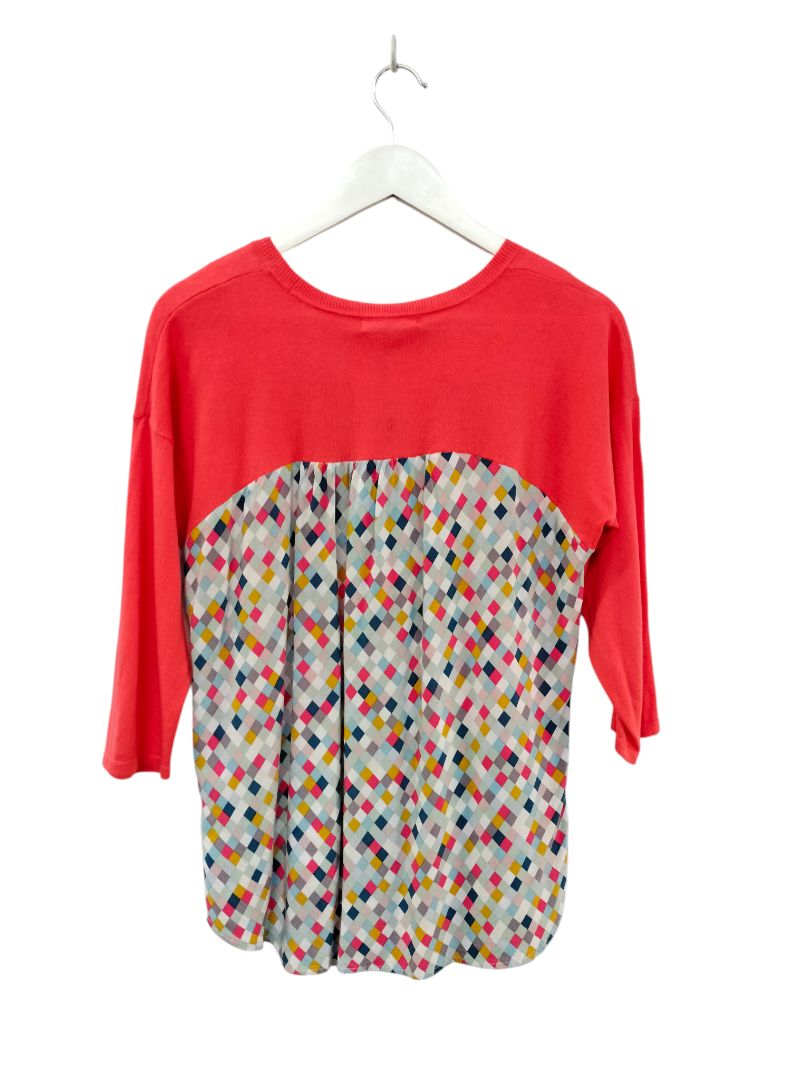 Esplanade | Orange with pattern Top | Size S
