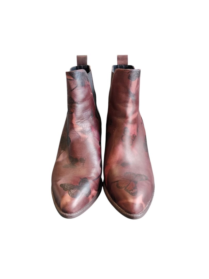Django & Juliette | Burgundy/Brown Boots | Size 37