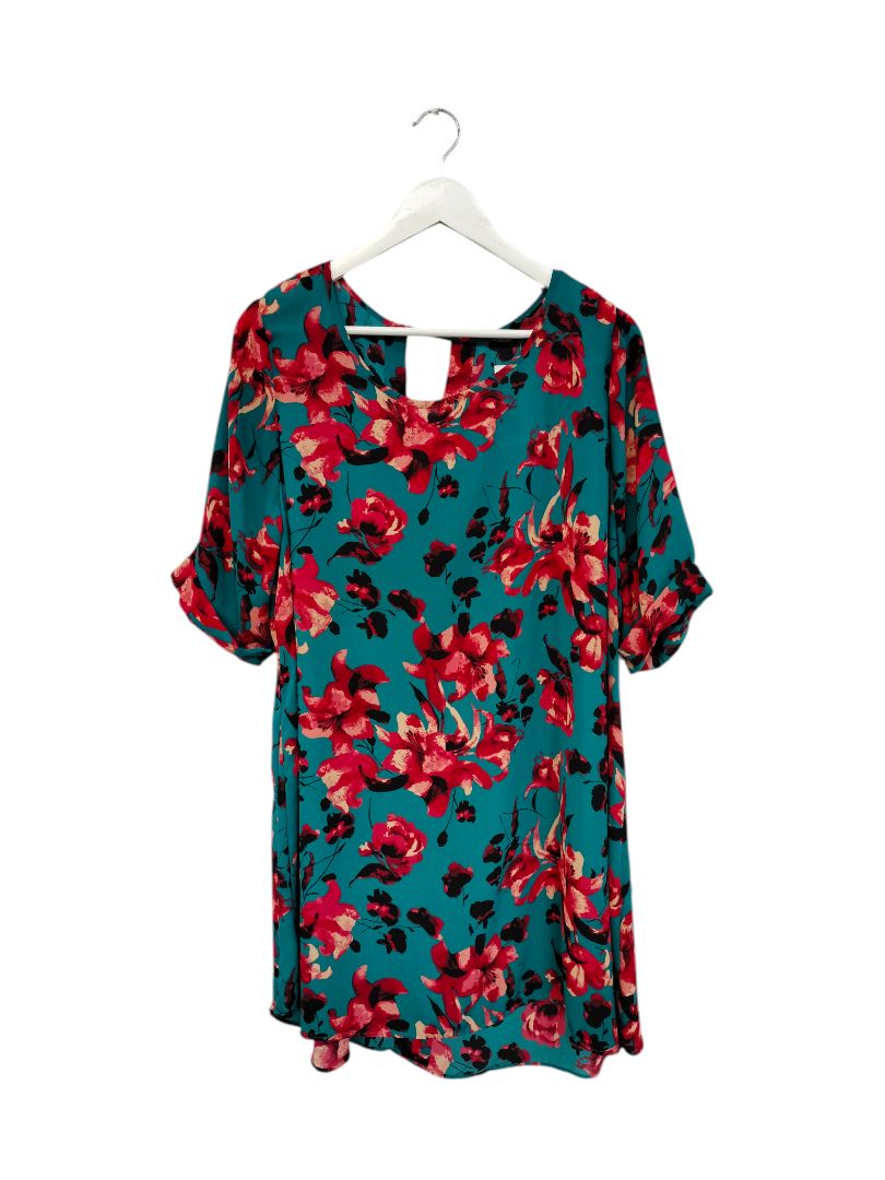 Whistle | Green with floral pattern Dress | Size 16