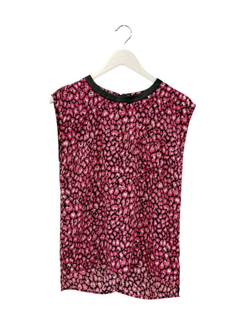 HOT OPTIONS | Pink Leopard Print Top | Size 10