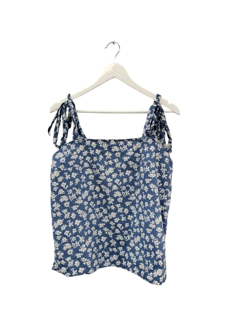 Tuesday Label | Blue/White floral Top | Size S/M