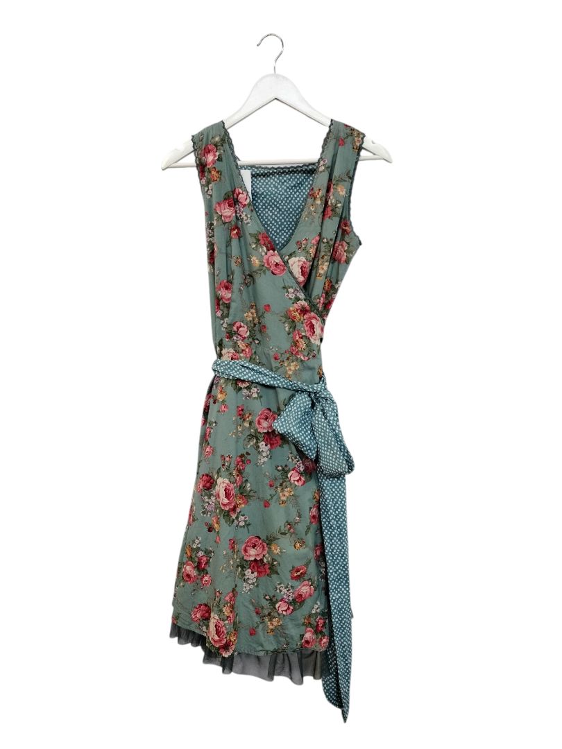 Annah Stretton Flip it | Green Floral Dress | Size M