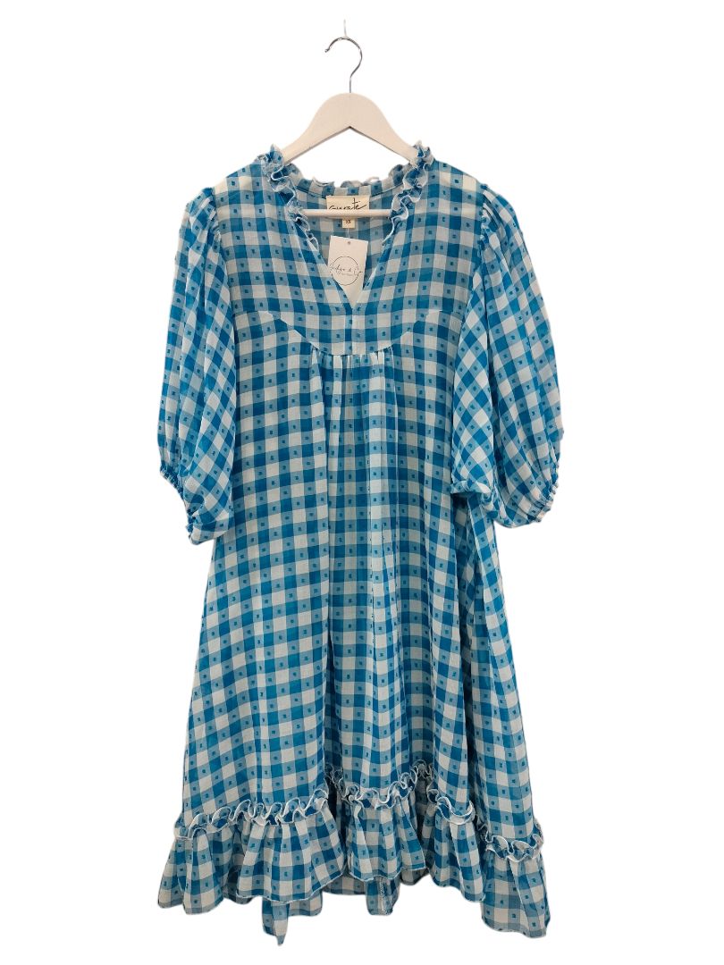 Trelise Cooper | Blue/White Check Dress | Size XS