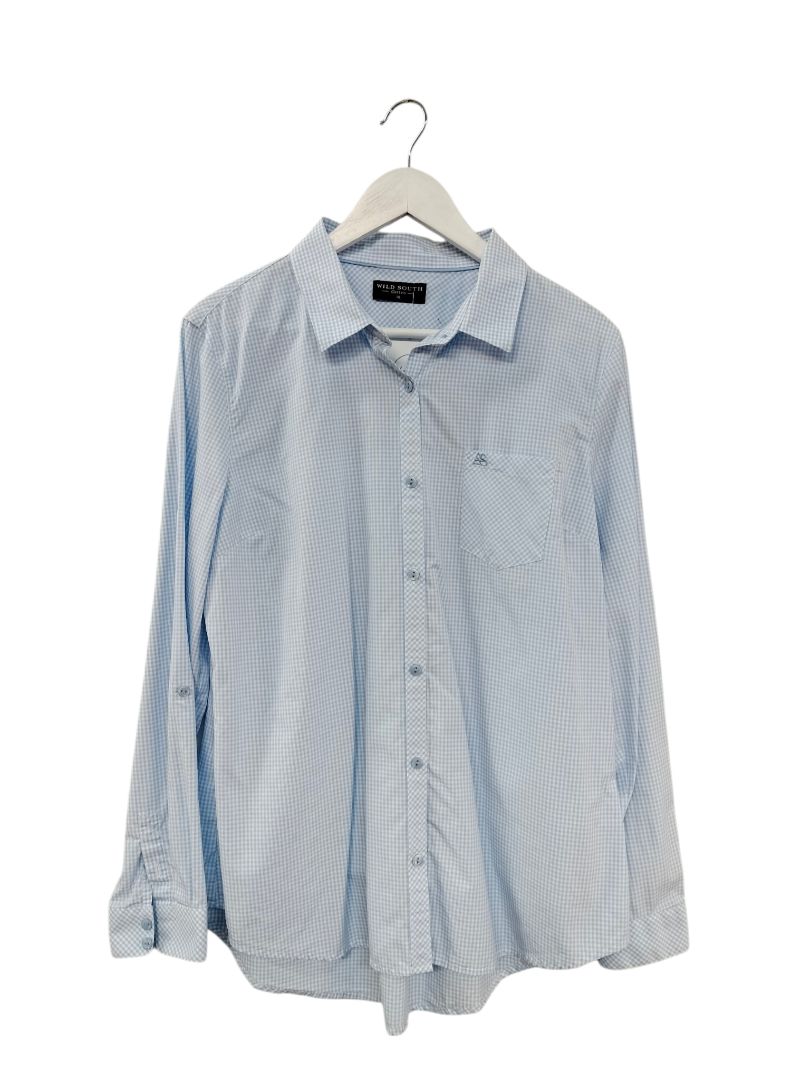 Wild South | Blue/White Top | Size 14