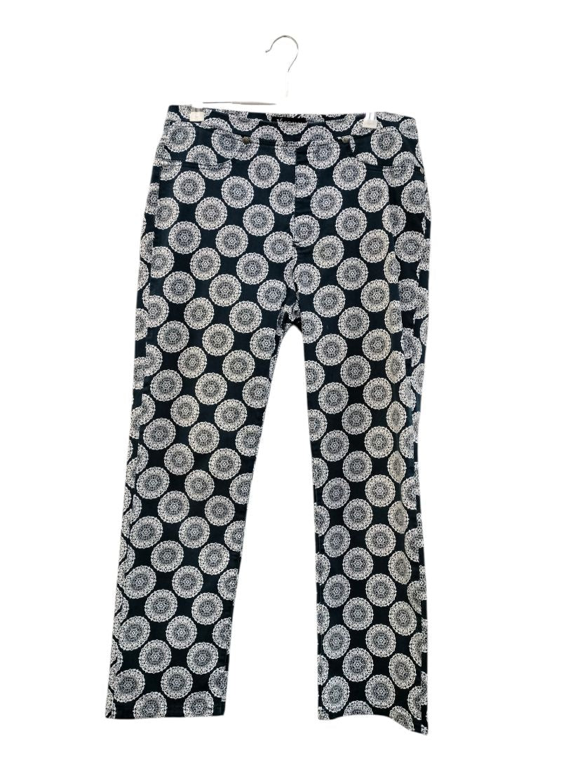 Vassalli | Navy and White pattern Pants | Size 10