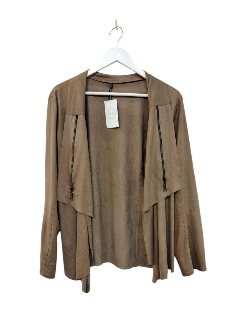 Runway NYC | Coffee Jacket | Size 16