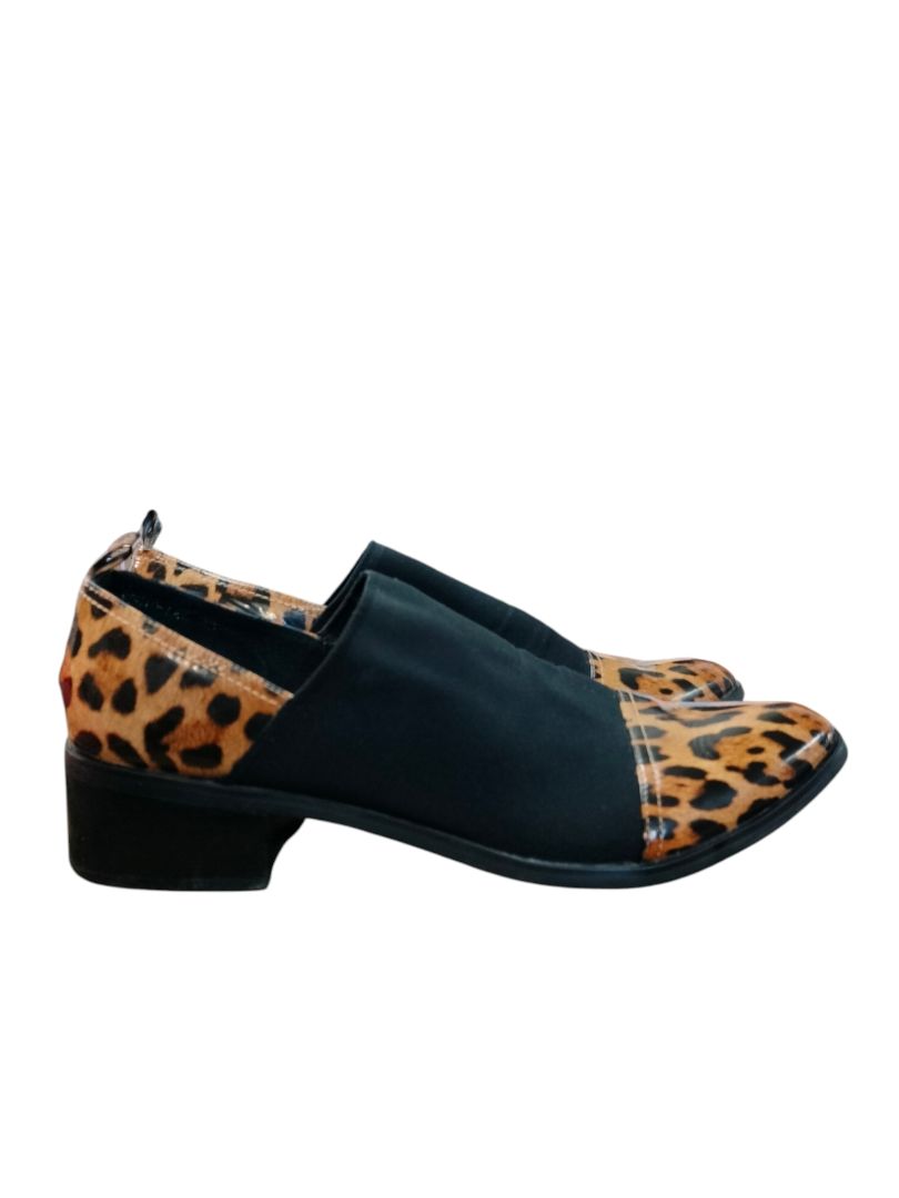 Django & Juliette | Black and leopard Shoes | Size 43