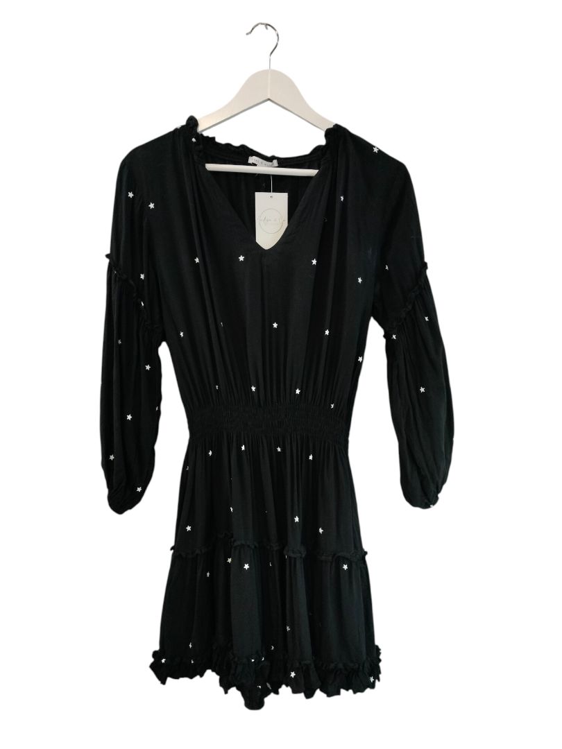 Cartel & Willow | Black Print Dress | Size M