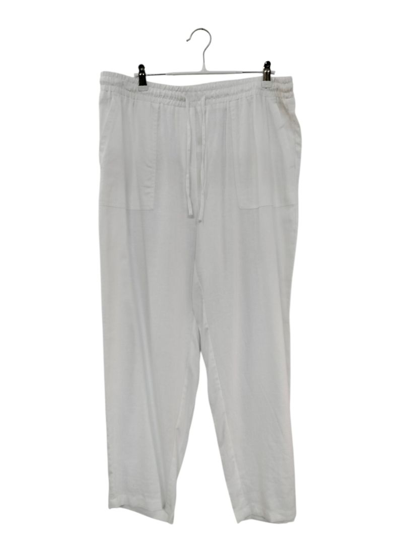 Grae Linen | White Pants | Size 14