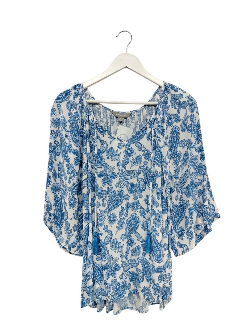 Suzannegrae | Blue with pattern Top | Size 16