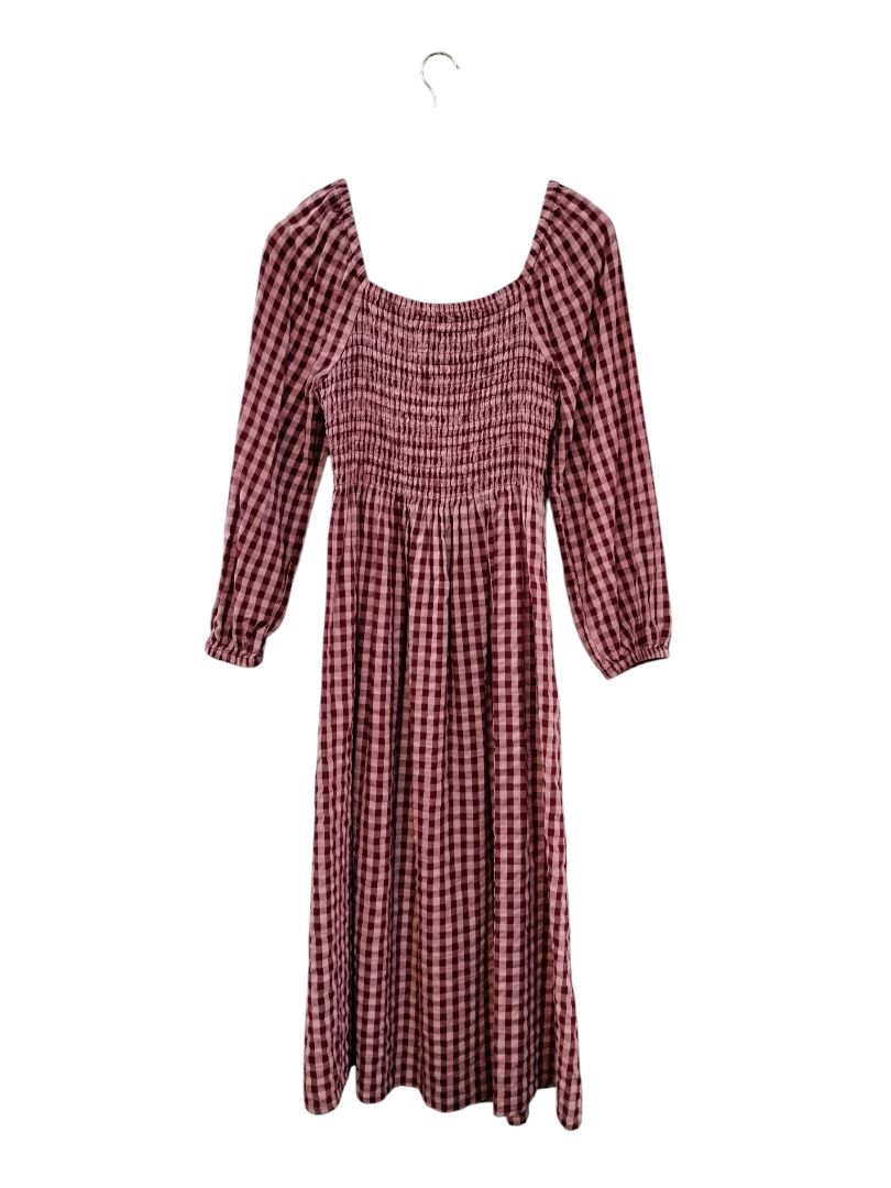 Elm | Burgandy & Pink Dress | Size 8
