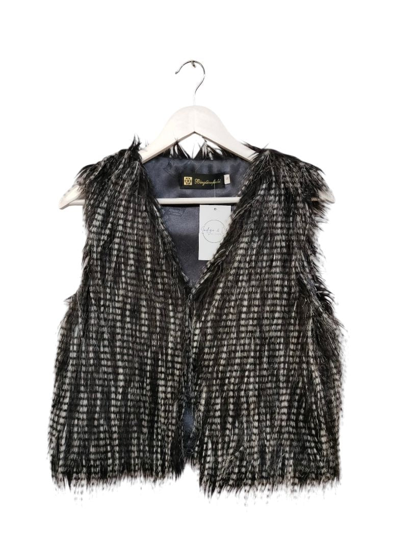 Binglianfushi | White/Black Vest | Size S
