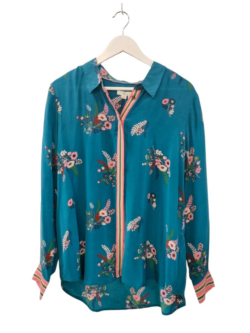 Boden | Blue Print Top | Size US 14