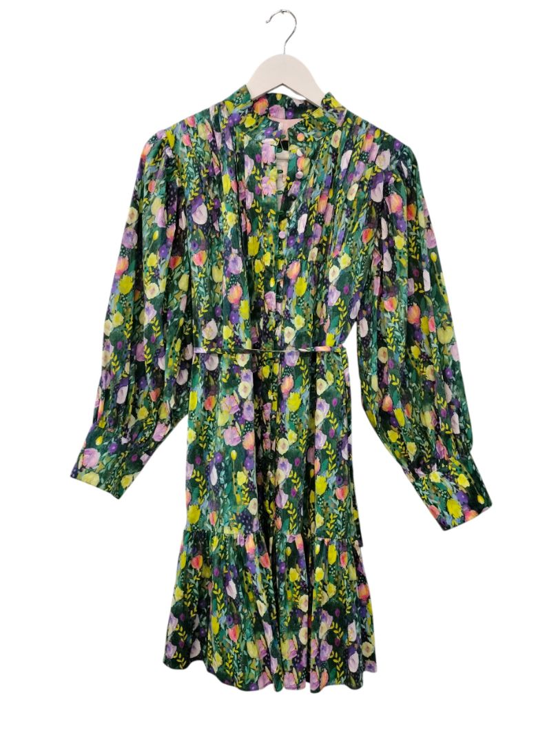 Augustine | Green floral Dress | Size XS
