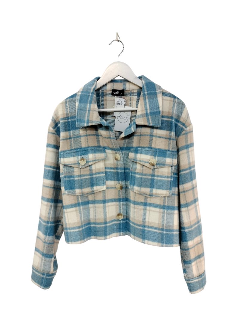 Dotti | Blue Plaid Jacket | Size 10