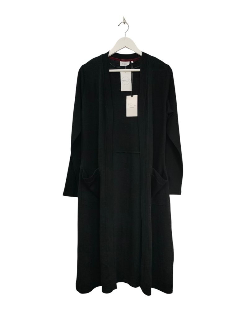 Foil | Black Cardigan | Size M
