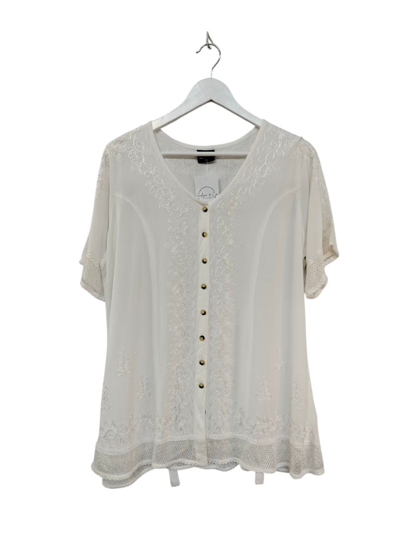 Flickers | White Top | Size M