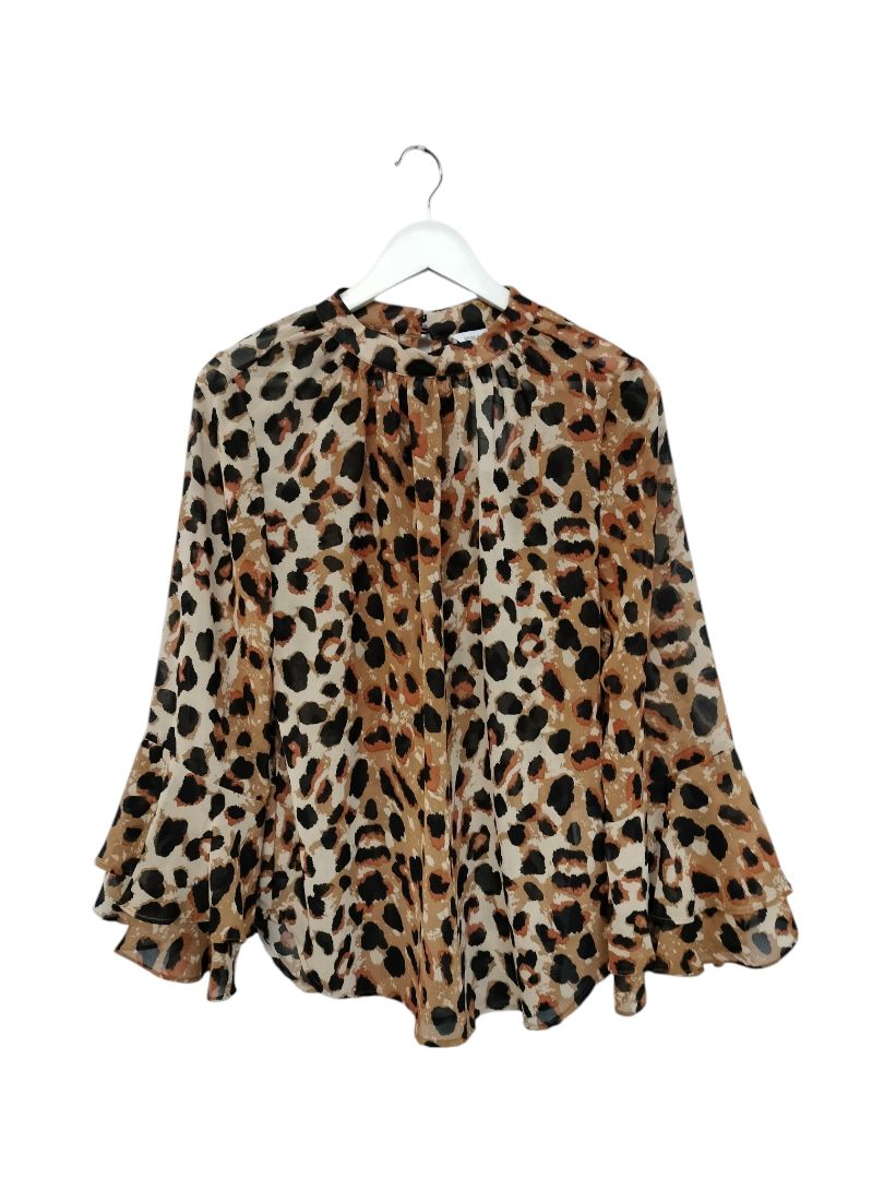 Lemon Tree | Animal Print Top | Size 10
