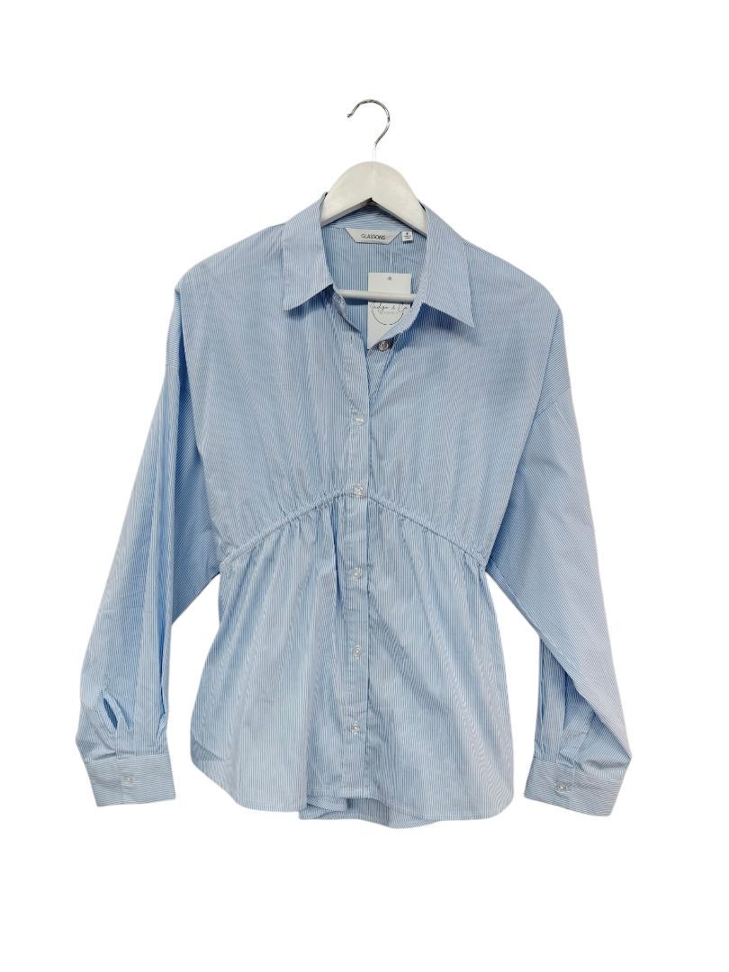 Glassons | Blue & White Stripe Top | Size 8