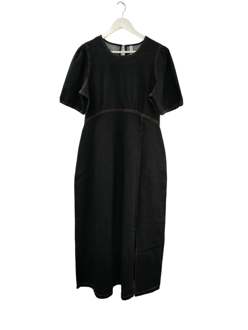Leila + Luca | Black Denim Dress | Size 14