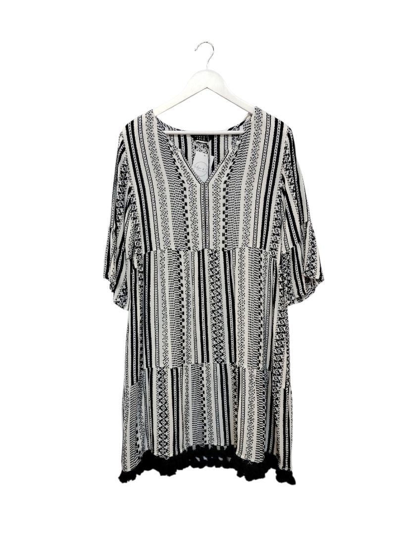Marco Polo | Navy/White Dress | Size 12