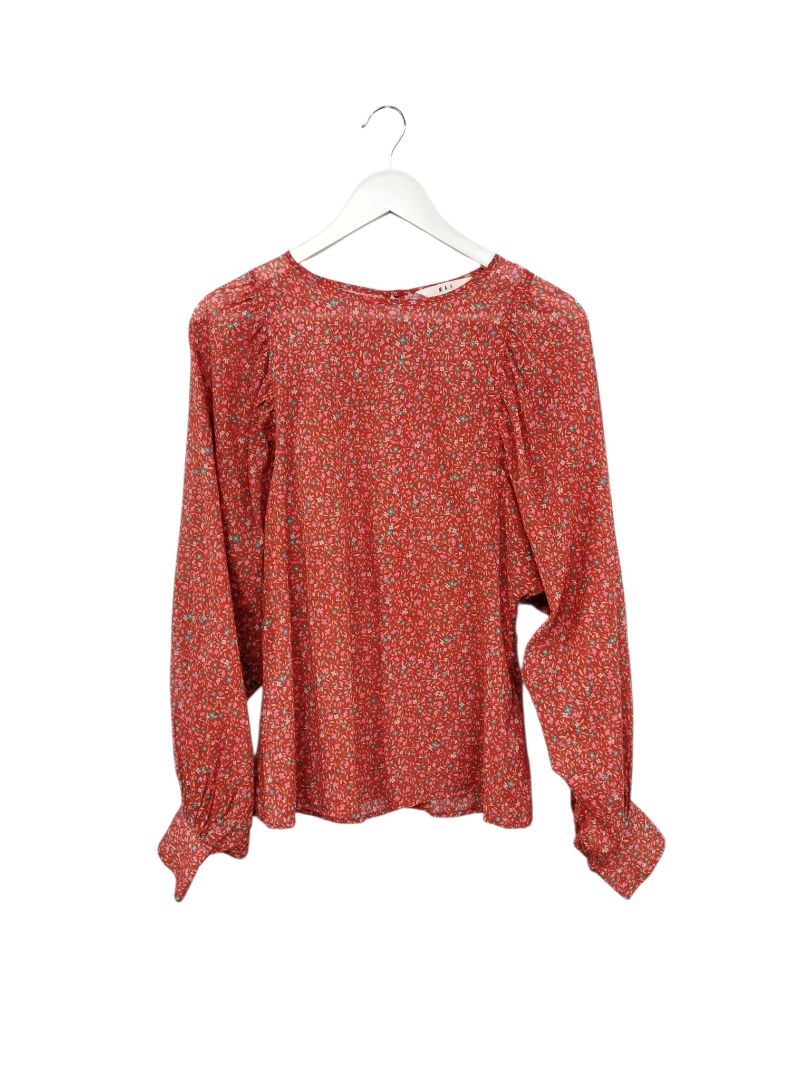 Max | Orange Floral Top | Size 10