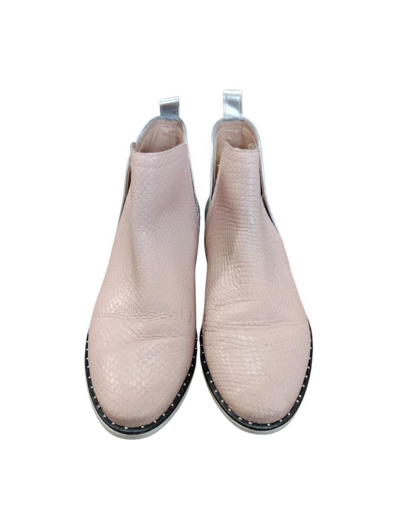 Hey Monday | Blush Pink with Silver Glitter Boots | Size 40