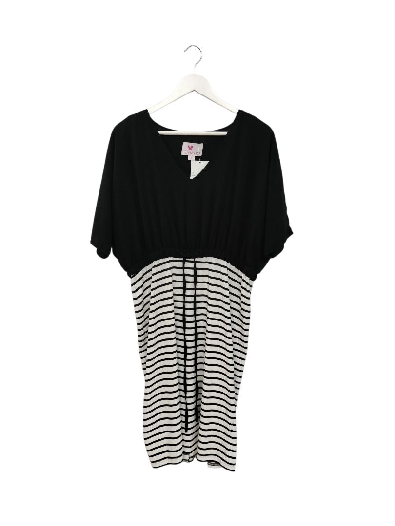 Charlo | Black/White Dress | Size 8