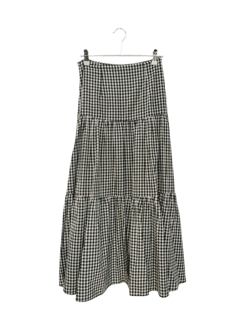 Among The Brave | Black & White Check Skirt | Size 6