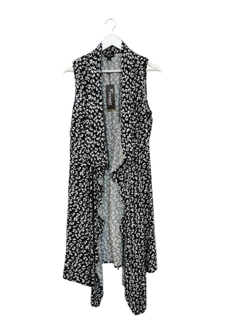 Threadz | Black/White Cardigan | Size S