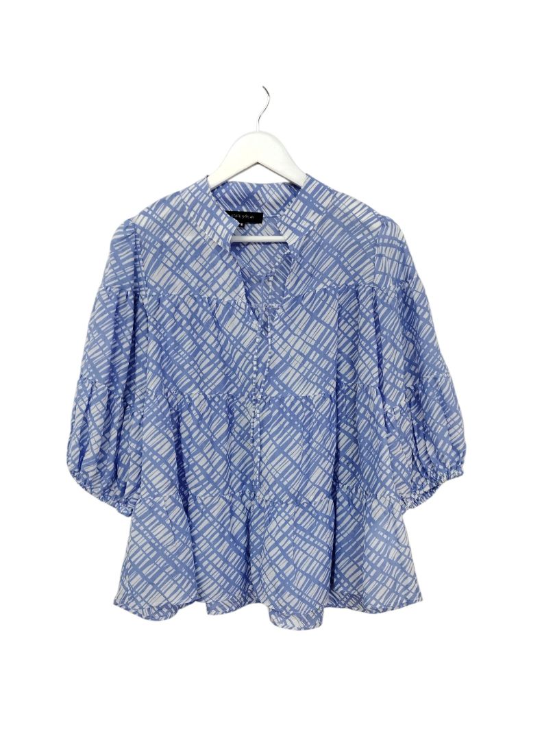 State Of Play | Blue/White Top | Size 10