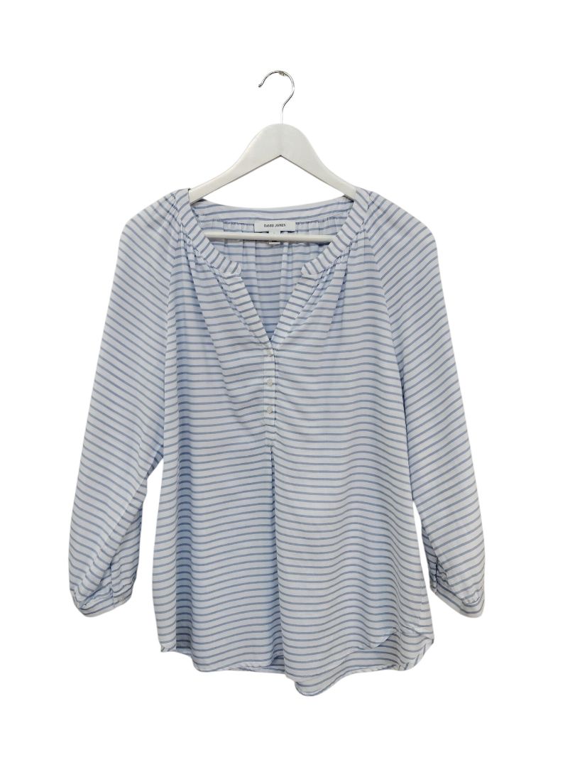David Jones | White/Blue Top | Size L