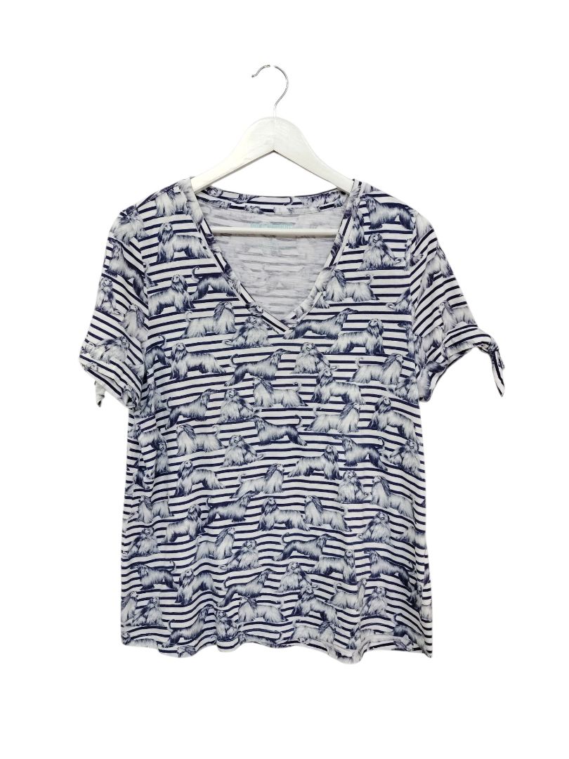 Blue Illusion | Blue/White Top | Size L