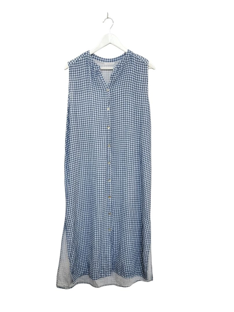 Made In Italy | Blue/White Check Dress | Size Approx M/L