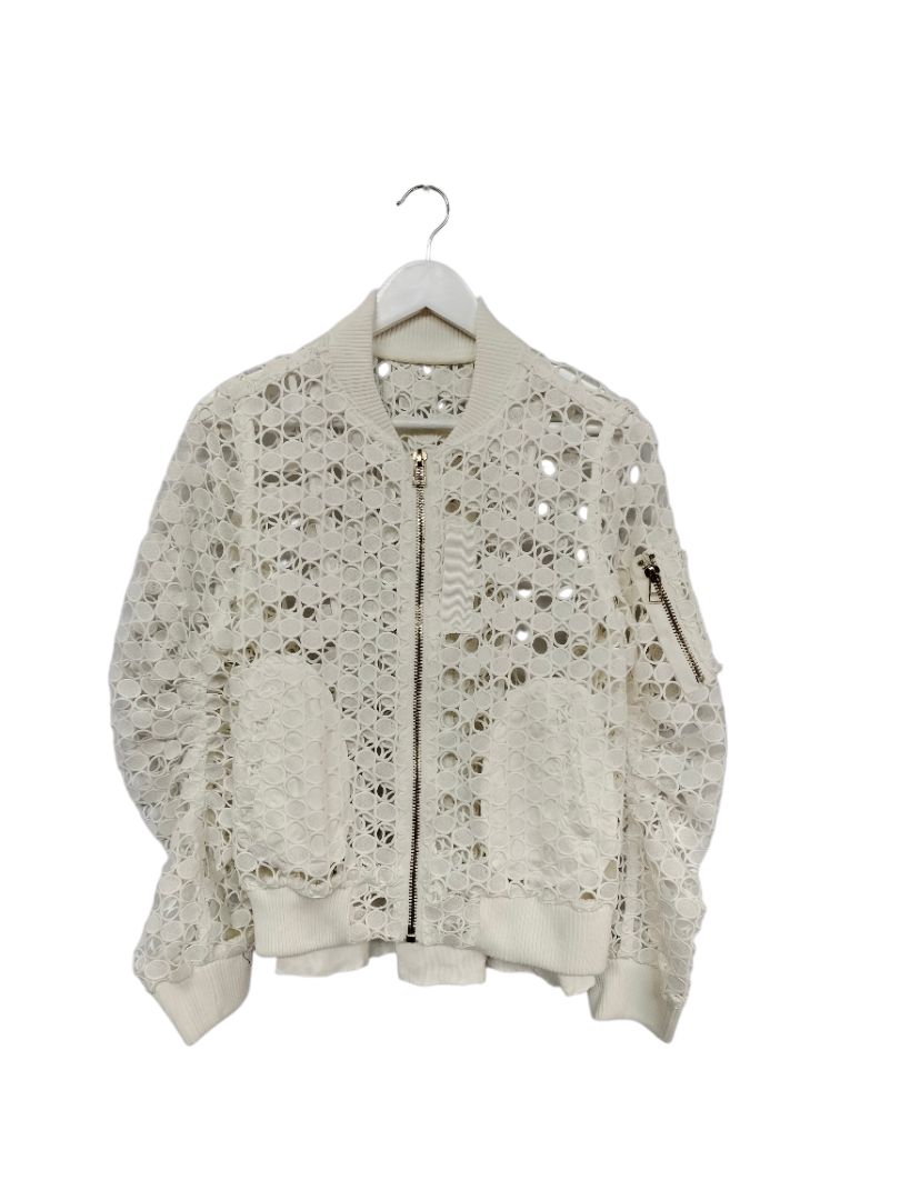 Sacai | White Bomber Jacket | Size 1